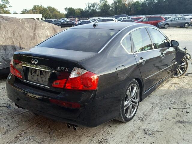 JNKAY01E58M600118 - 2008 INFINITI M35 BASE BLACK photo 4