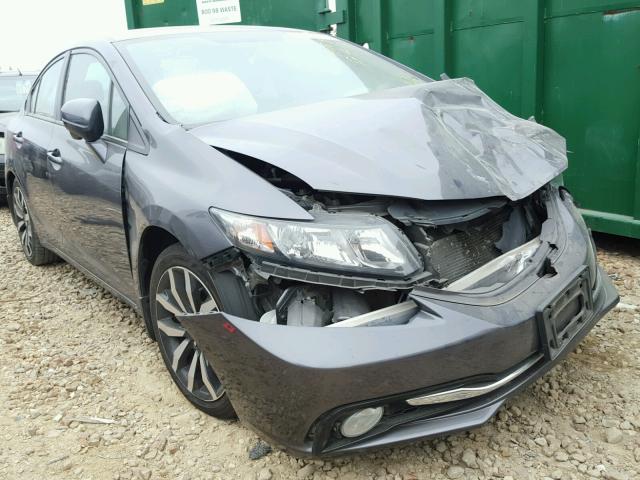 19XFB2F93EE053604 - 2014 HONDA CIVIC EXL GRAY photo 1