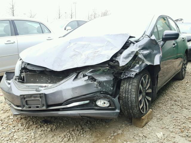 19XFB2F93EE053604 - 2014 HONDA CIVIC EXL GRAY photo 2