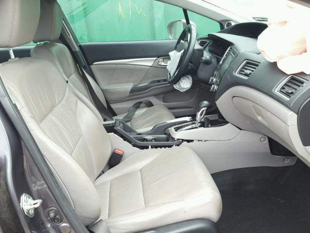 19XFB2F93EE053604 - 2014 HONDA CIVIC EXL GRAY photo 5