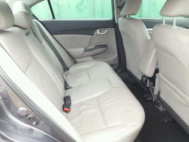 19XFB2F93EE053604 - 2014 HONDA CIVIC EXL GRAY photo 6