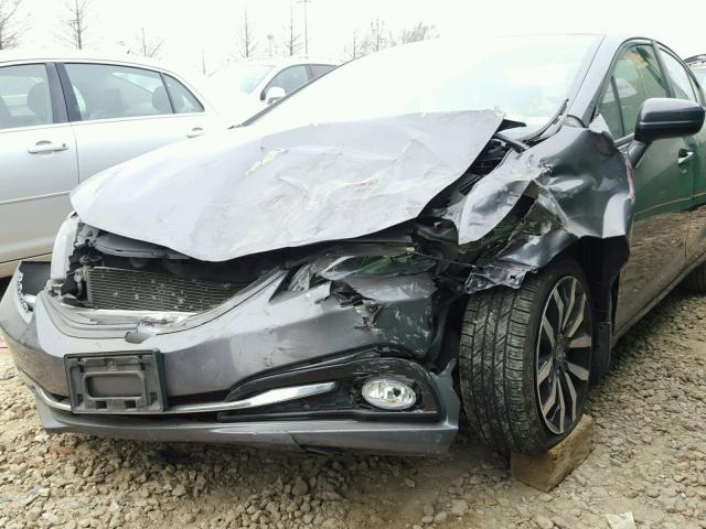 19XFB2F93EE053604 - 2014 HONDA CIVIC EXL GRAY photo 9