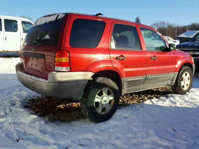 1FMCU931X4KB07752 - 2004 FORD ESCAPE XLT RED photo 4