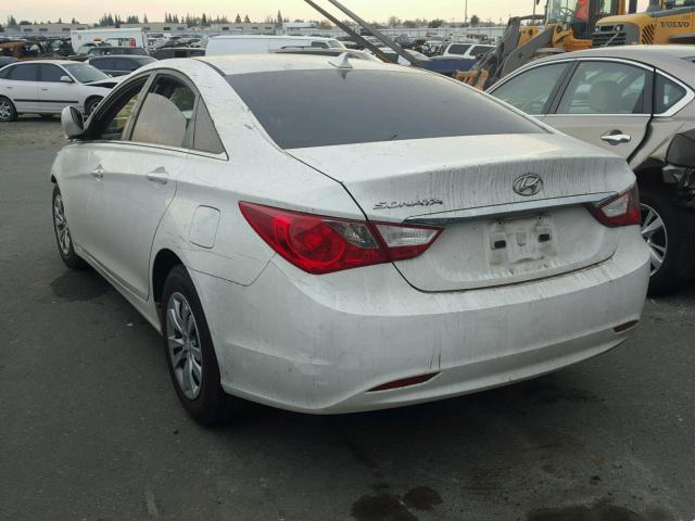 5NPEB4AC4CH310806 - 2012 HYUNDAI SONATA GLS WHITE photo 3