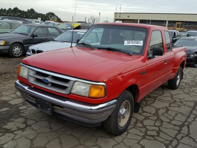 1FTCR14A9TPA62780 - 1996 FORD RANGER SUP RED photo 2