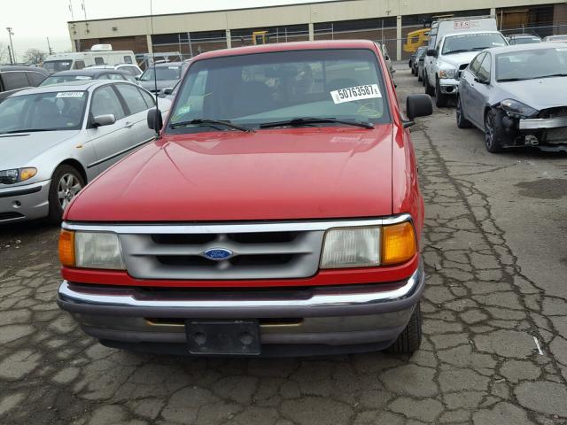 1FTCR14A9TPA62780 - 1996 FORD RANGER SUP RED photo 9