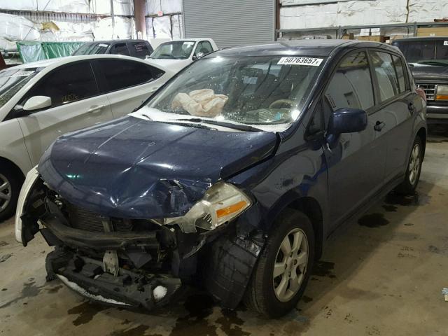 3N1BC13EX8L433551 - 2008 NISSAN VERSA S BLUE photo 2