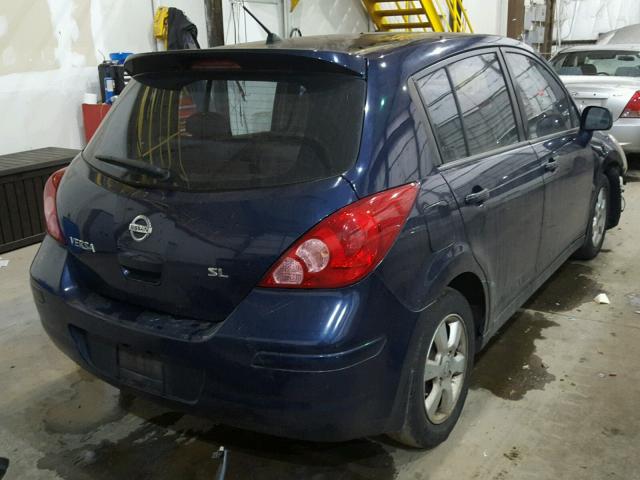 3N1BC13EX8L433551 - 2008 NISSAN VERSA S BLUE photo 4