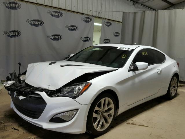 KMHHT6KD8EU113686 - 2014 HYUNDAI GENESIS CO WHITE photo 2