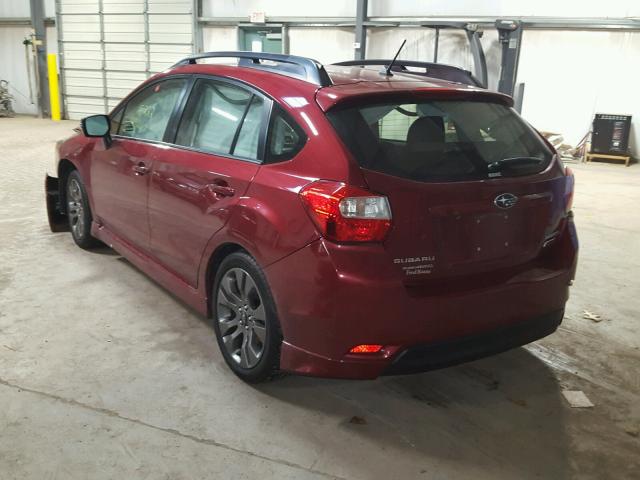 JF1GPAP68G9277971 - 2016 SUBARU IMPREZA SP MAROON photo 3