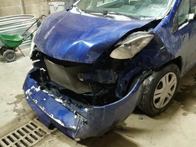 JHMGE8H2XAS020829 - 2010 HONDA FIT BLUE photo 9