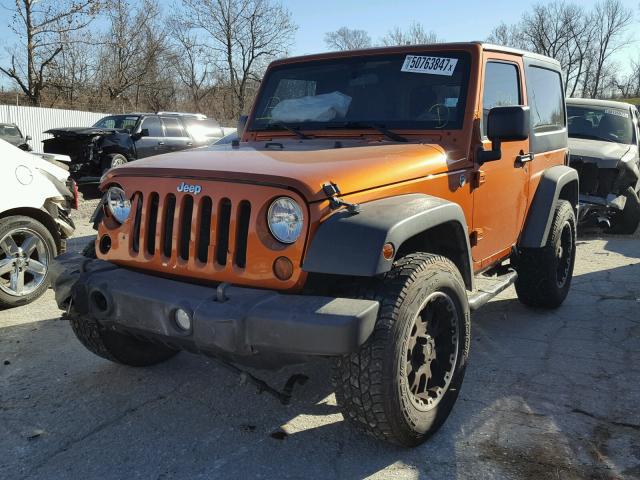 1J4AA2D15BL523591 - 2011 JEEP WRANGLER S ORANGE photo 2