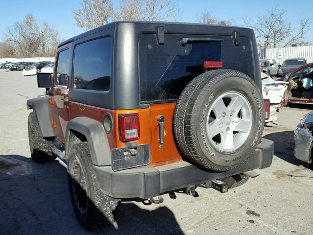 1J4AA2D15BL523591 - 2011 JEEP WRANGLER S ORANGE photo 3