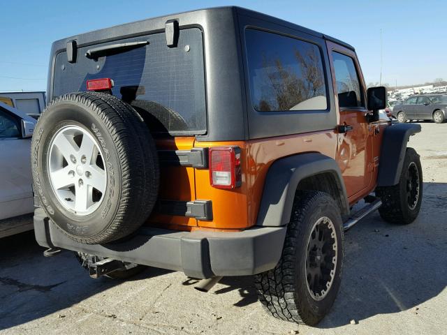 1J4AA2D15BL523591 - 2011 JEEP WRANGLER S ORANGE photo 4