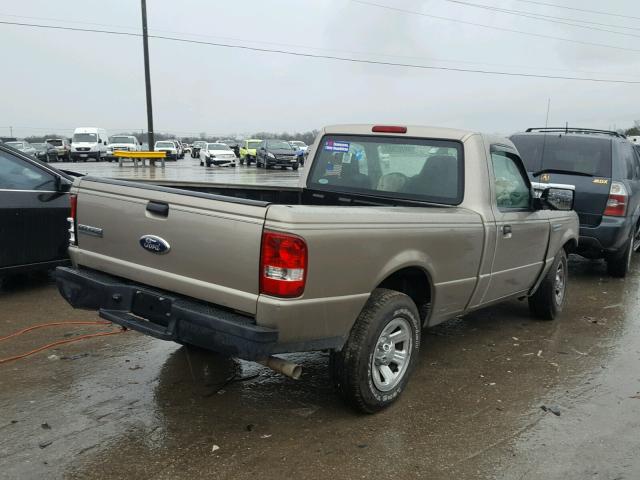 1FTYR10U76PA66529 - 2006 FORD RANGER BEIGE photo 4