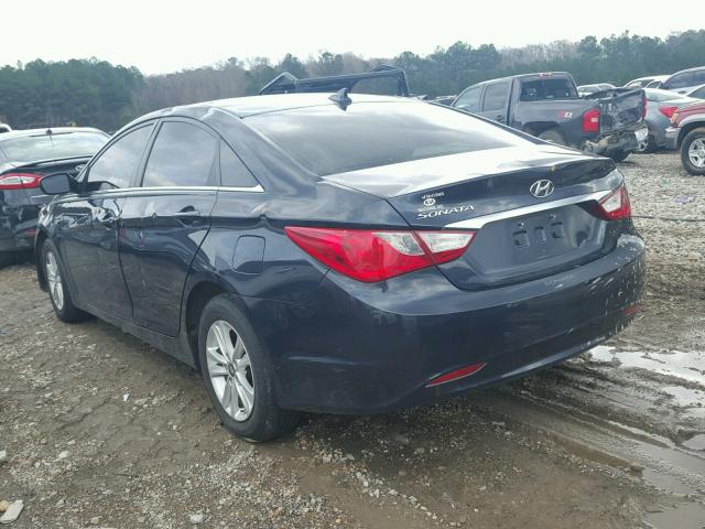 5NPEB4AC8DH596614 - 2013 HYUNDAI SONATA GLS BLUE photo 3