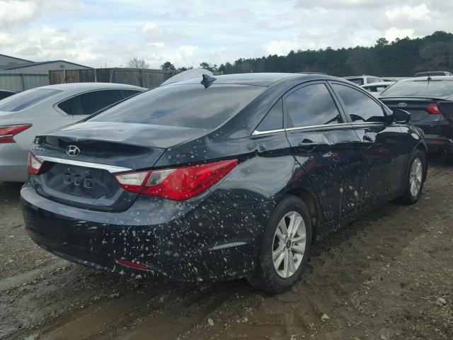 5NPEB4AC8DH596614 - 2013 HYUNDAI SONATA GLS BLUE photo 4