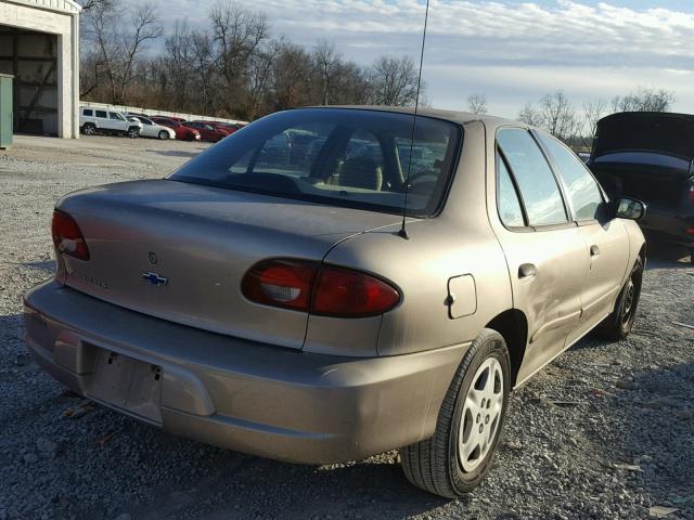 1G1JF52TX27120186 - 2002 CHEVROLET CAVALIER L BEIGE photo 4