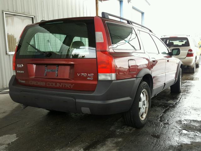 YV1SZ58D611033982 - 2001 VOLVO V70 XC RED photo 4