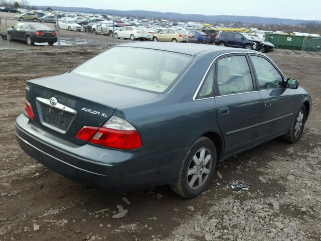 4T1BF28BX3U303773 - 2003 TOYOTA AVALON XL GREEN photo 4