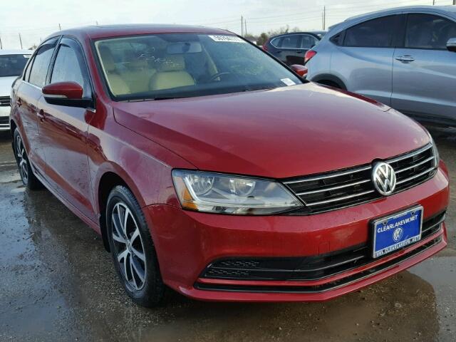 3VWDB7AJ0HM355977 - 2017 VOLKSWAGEN JETTA SE RED photo 1