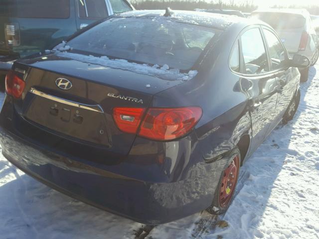 KMHDU4AD7AU865018 - 2010 HYUNDAI ELANTRA BL BLUE photo 4