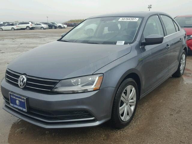 3VW2B7AJ8HM366510 - 2017 VOLKSWAGEN JETTA S GRAY photo 2