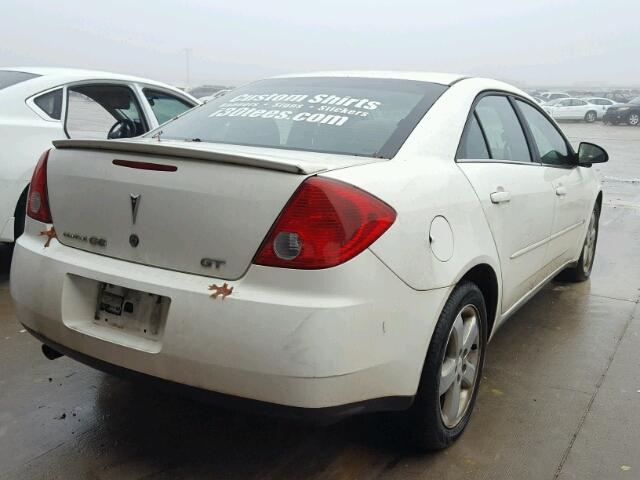 1G2ZH58N774225276 - 2007 PONTIAC G6 GT WHITE photo 4