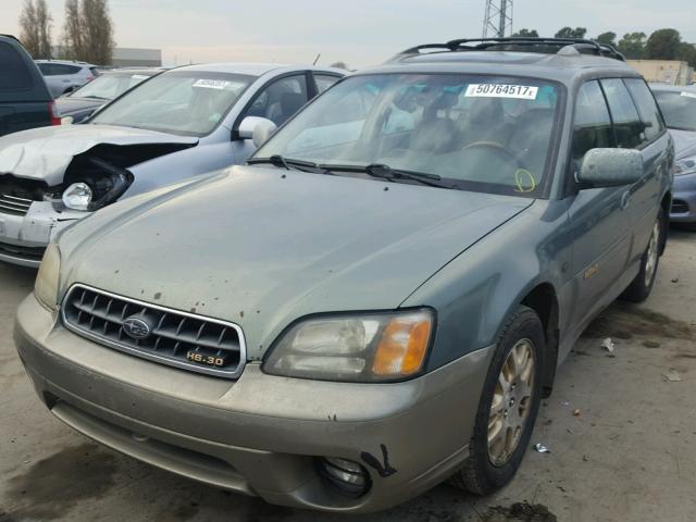 4S3BH806137659639 - 2003 SUBARU LEGACY OUT GREEN photo 2