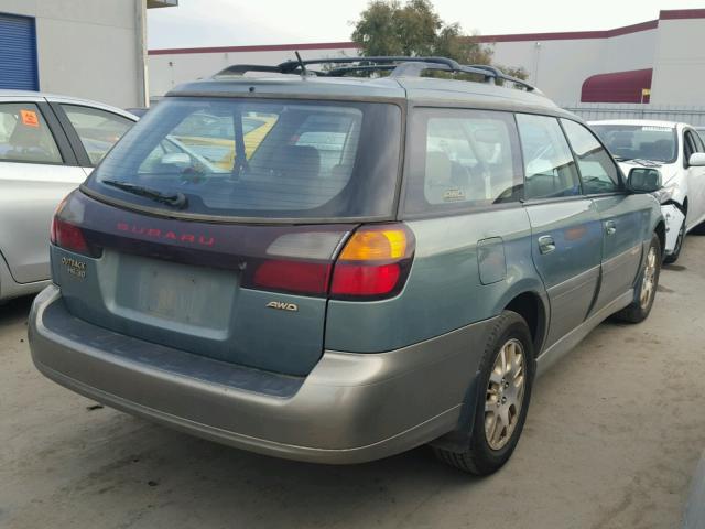 4S3BH806137659639 - 2003 SUBARU LEGACY OUT GREEN photo 4