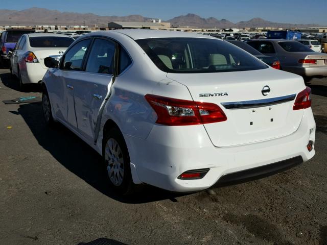 3N1AB7AP9GY297890 - 2016 NISSAN SENTRA S WHITE photo 3