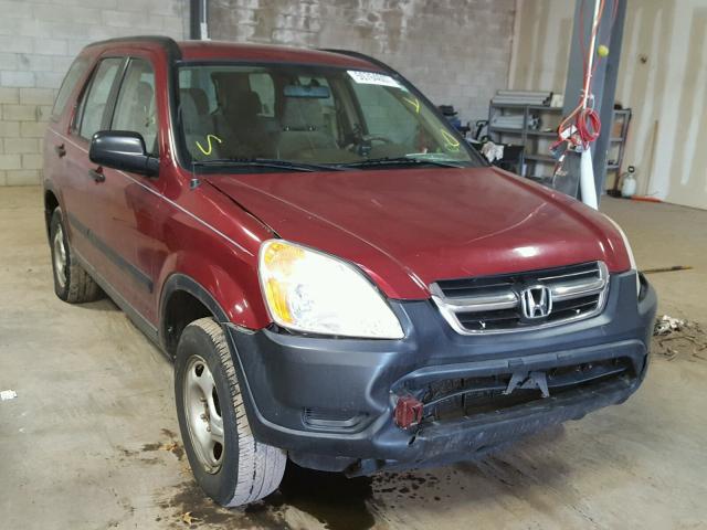 SHSRD78554U238799 - 2004 HONDA CR-V LX MAROON photo 1