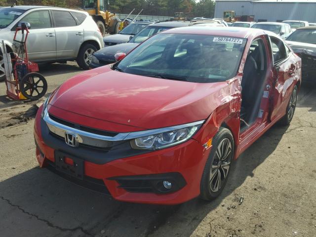 2HGFC1F72HH657760 - 2017 HONDA CIVIC EXL RED photo 2