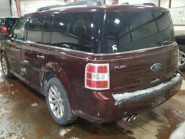 2FMGK5CC2ABA14425 - 2010 FORD FLEX SEL მუქწითელი ფოტო 3