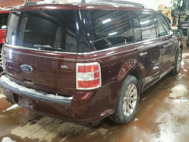2FMGK5CC2ABA14425 - 2010 FORD FLEX SEL მუქწითელი ფოტო 4
