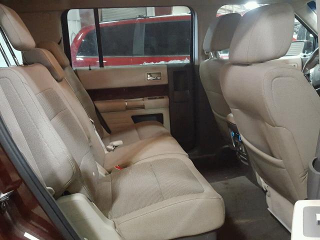 2FMGK5CC2ABA14425 - 2010 FORD FLEX SEL მუქწითელი ფოტო 6