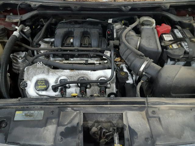 2FMGK5CC2ABA14425 - 2010 FORD FLEX SEL მუქწითელი ფოტო 7