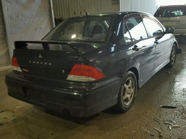 JA3AJ86E53U083701 - 2003 MITSUBISHI LANCER OZ BLACK photo 4