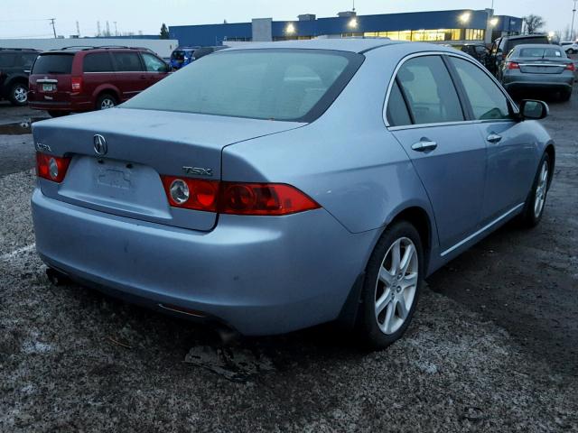 JH4CL95864C002684 - 2004 ACURA TSX BLUE photo 4