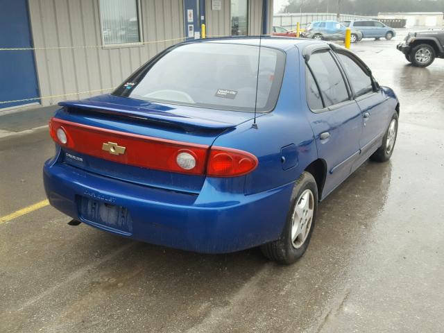 1G1JC52F647299459 - 2004 CHEVROLET CAVALIER BLUE photo 4