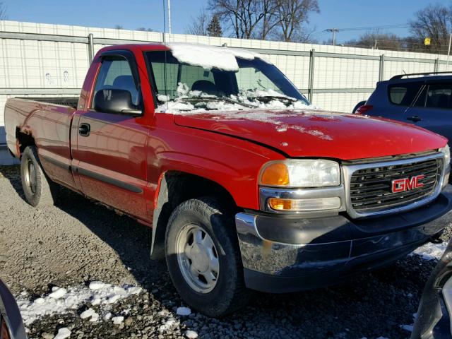 1GTEK14V1XE516604 - 1999 GMC NEW SIERRA RED photo 1