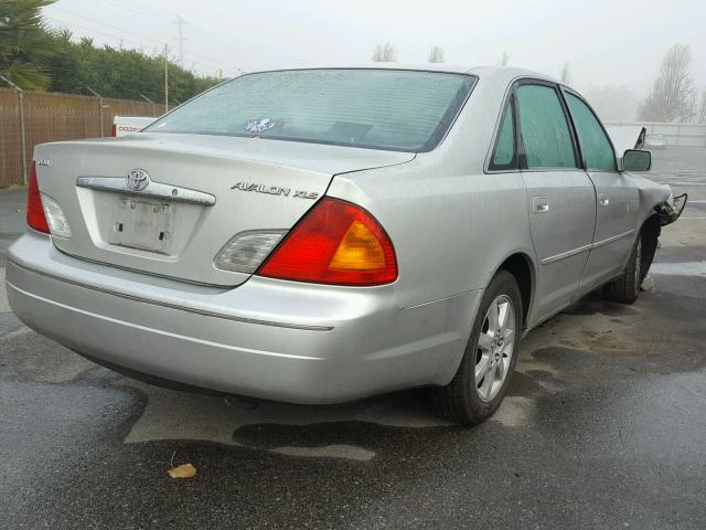 4T1BF28B21U173307 - 2001 TOYOTA AVALON XL SILVER photo 4