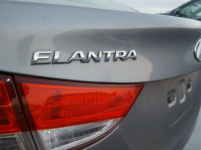 KMHDH4AE7BU146236 - 2011 HYUNDAI ELANTRA GL GRAY photo 9