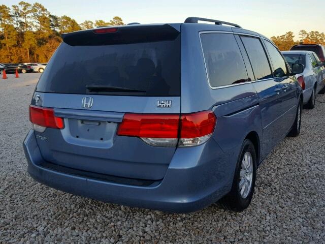 5FNRL3H6XAB040548 - 2010 HONDA ODYSSEY EX BLUE photo 4