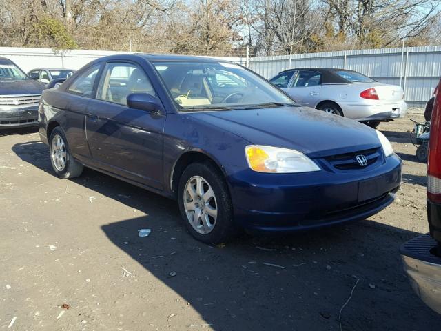 1HGEM220X3L069852 - 2003 HONDA CIVIC EX 蓝色 照片 1