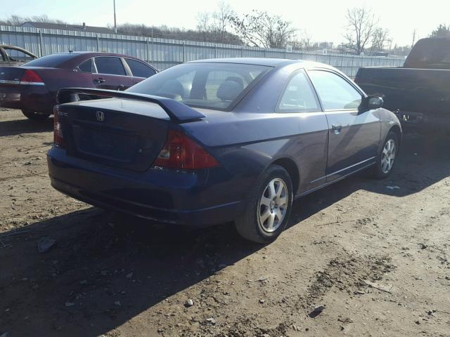 1HGEM220X3L069852 - 2003 HONDA CIVIC EX 蓝色 照片 4