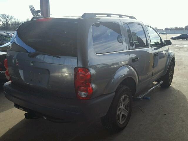 1D4HD38K06F174285 - 2006 DODGE DURANGO SX GRAY photo 4