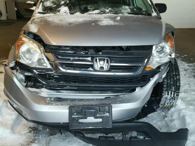 5J6RE4H34AL021815 - 2010 HONDA CR-V LX SILVER photo 9