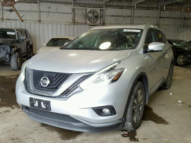 5N1AZ2MH5FN247835 - 2015 NISSAN MURANO S GRAY photo 2