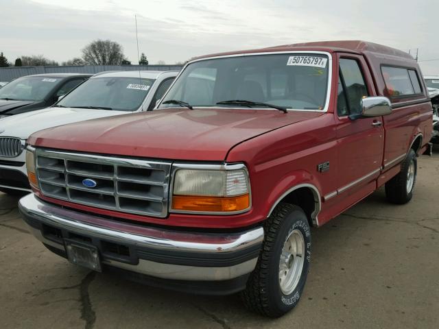 1FTEF15N3TLA51252 - 1996 FORD F150 RED photo 2